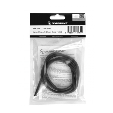 Hobbywing Ultrasoft silicone 11AWG (100cm) for XR8 PLUS G2S
