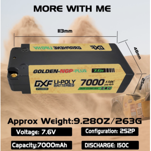 DXF batteria LIpo 2S 7.6V
