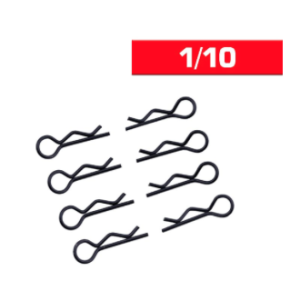Clips carrozzeria 1/10 nere