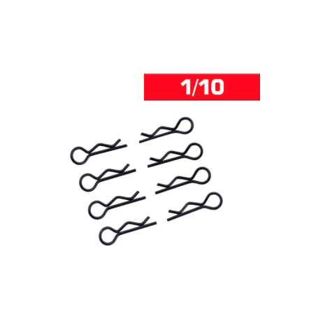 Clips carrozzeria 1/10 nere