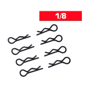 Clips carrozzeria 1/8 nere