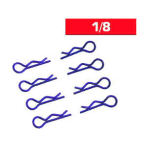 Clips carrozzeria 1/8 blu