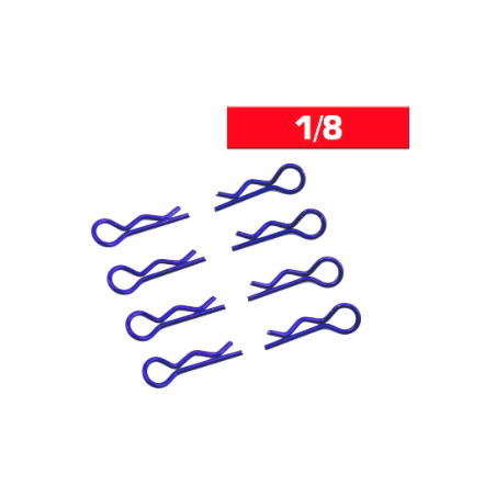 Clips carrozzeria 1/8 blu