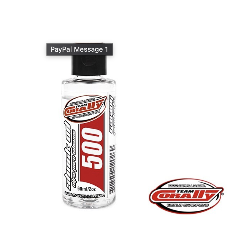 Olio silicone team Corally 500 CPS