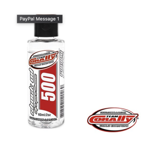 Olio silicone team Corally 500 CPS